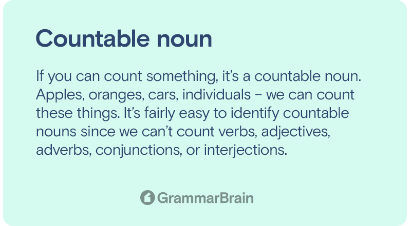 Countable noun