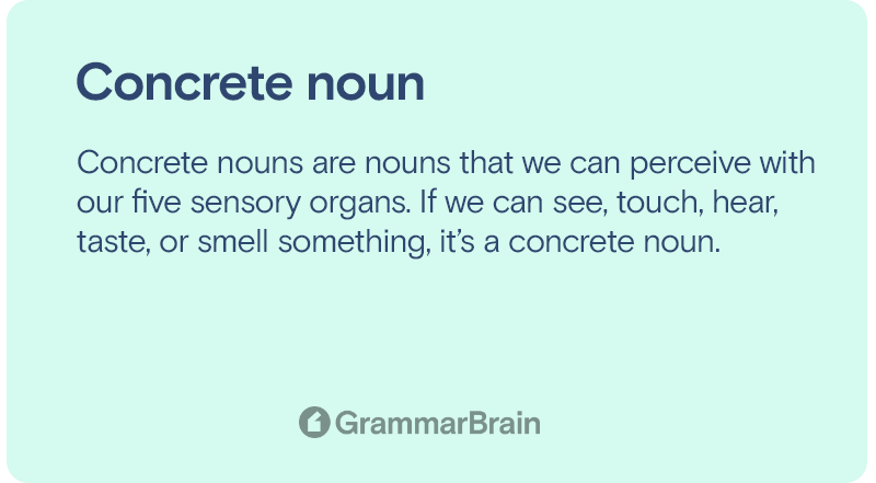 Concrete noun