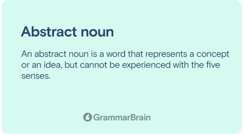 Abstract noun